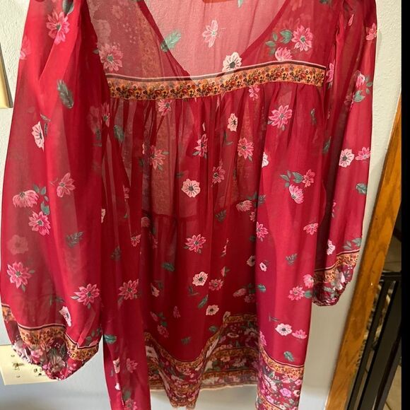 Wayward Fancies Boho Tassel Front Multicolor Dress Size Large - Picture 8 of 12